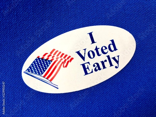 I voted early sticker