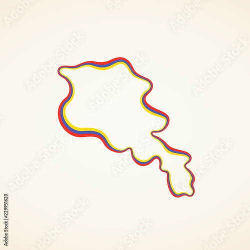 Armenia - Outline Map