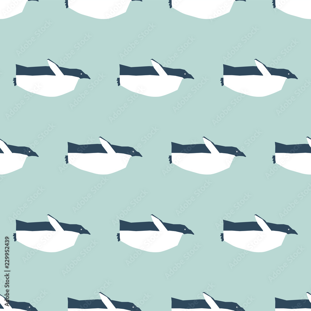 Obraz premium seamless penguin pattern