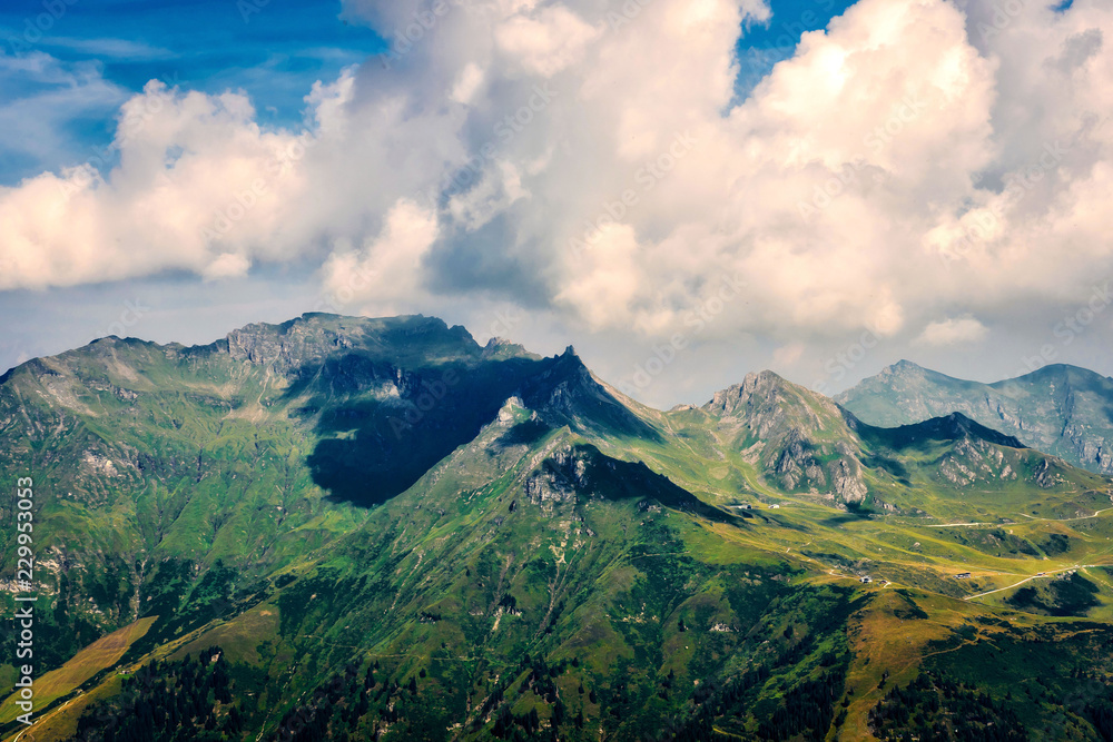Beautiful landscape of the Austrian Alps, Europe.