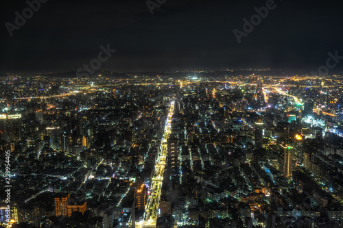 Night view from Taipei 101