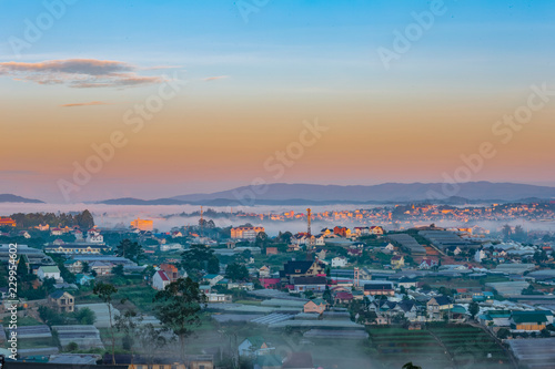 Sun Rise on Da Lat City, The Place cover Fog almost every morning early