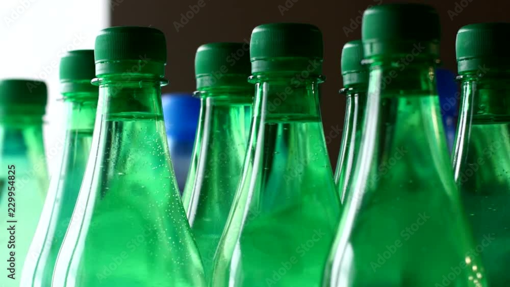 Bottles of pure mineral drinking water Bottles of pure mineral drinking water