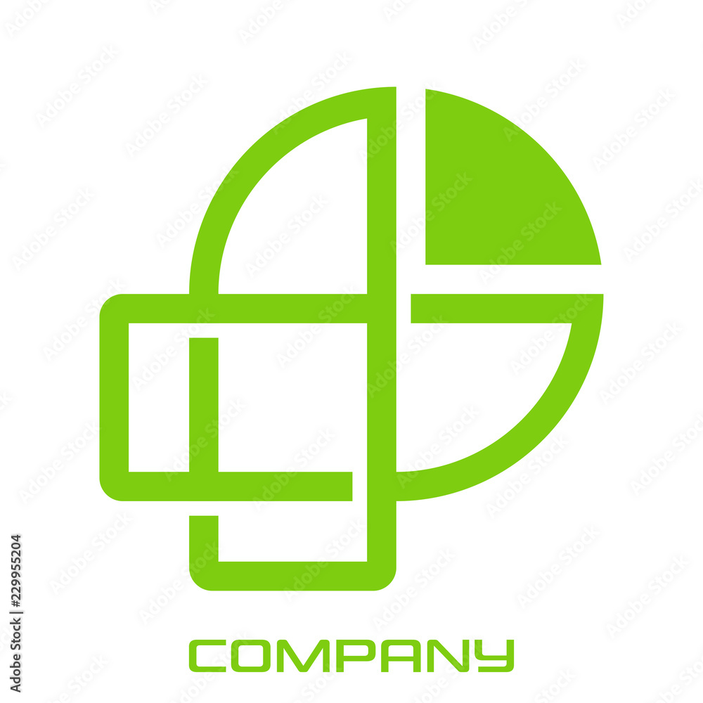 Green cross and P logo