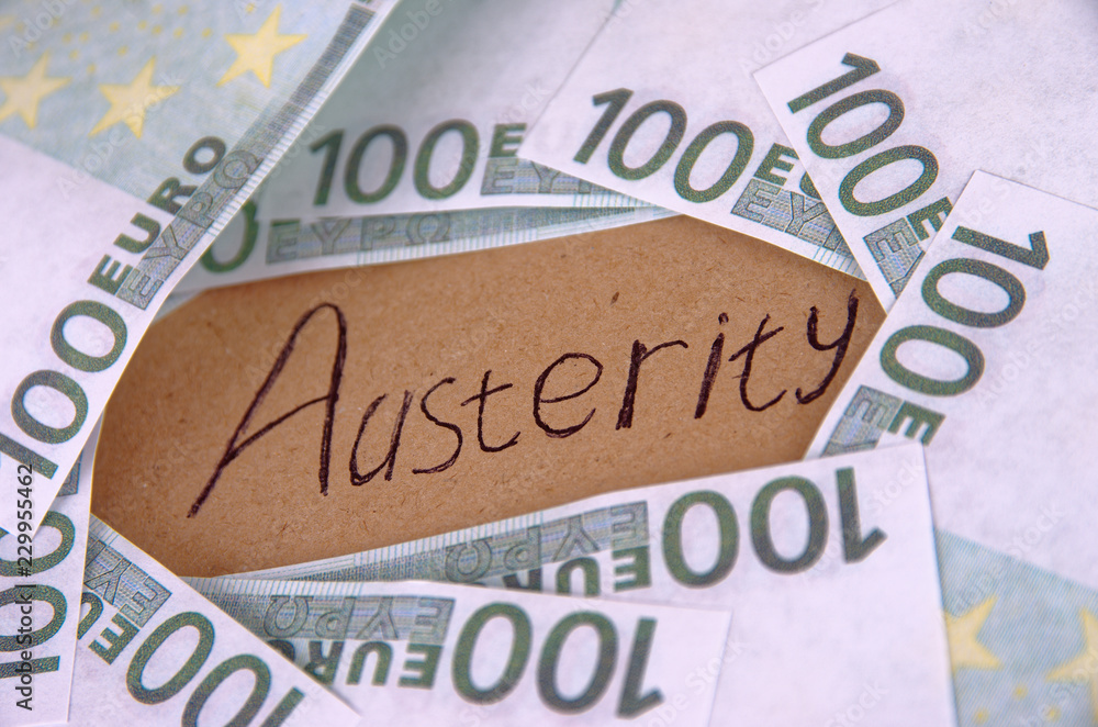 Handwriting text Austerity. Crisis economy concept. Handwriting text Austerity. Crisis economy concept.