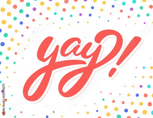 Yay. Vector lettering.