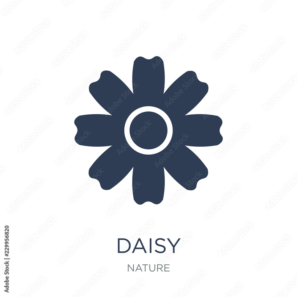Daisy icon. Trendy flat vector Daisy icon on white background from nature collection Daisy icon. Trendy flat vector Daisy icon on white background from nature collection