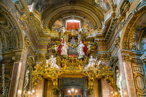 Indoor sight in the Church of Santa Maria Maddalena in Rome, Italy.
