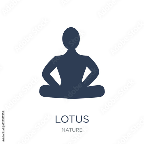 Lotus icon. Trendy flat vector Lotus icon on white background from nature collection