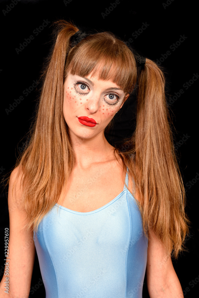 halloween creepy make-up girl halloween creepy make-up girl