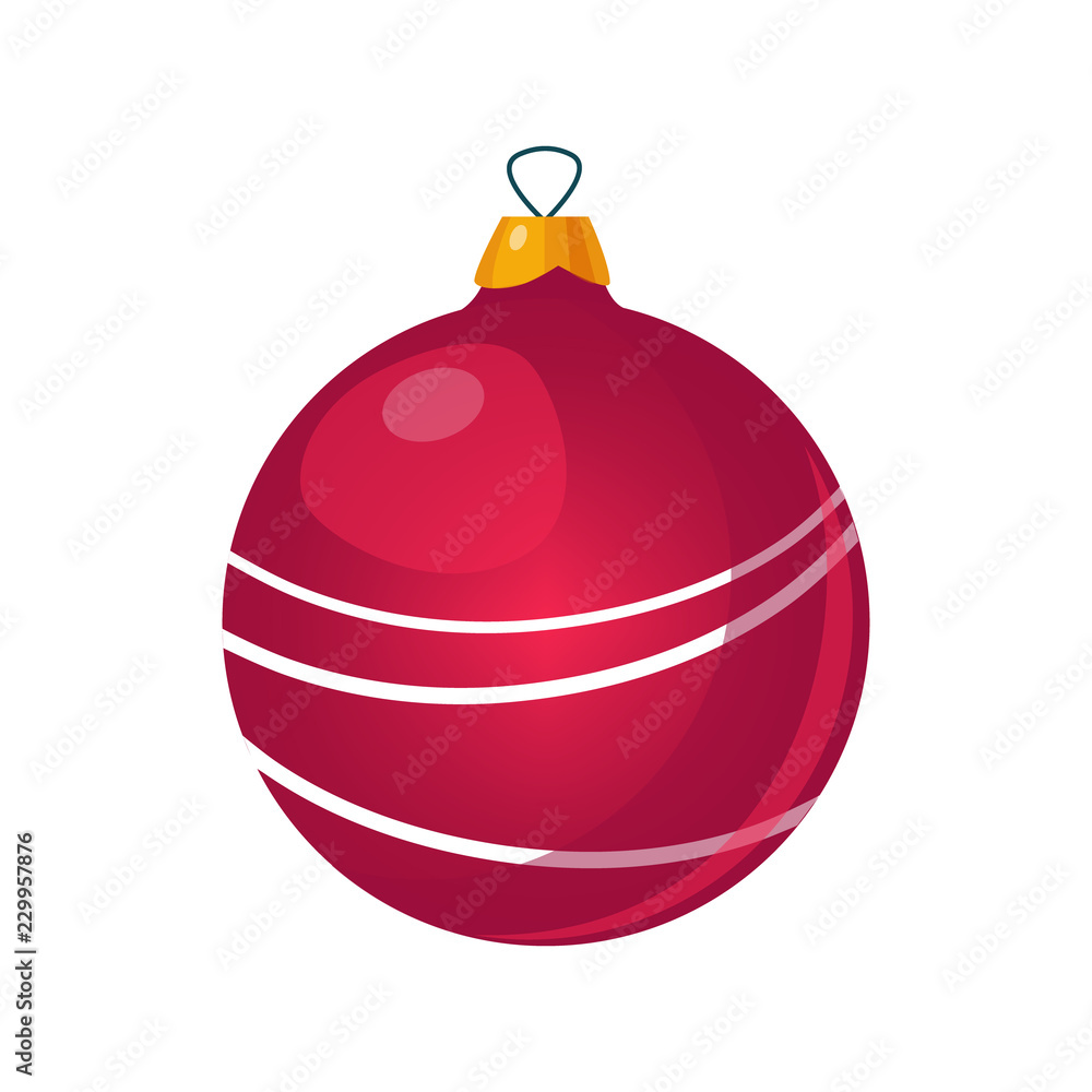 Christmas Tree Decorations. Bright Vector Christmas Tree Decorations. Bright Vector