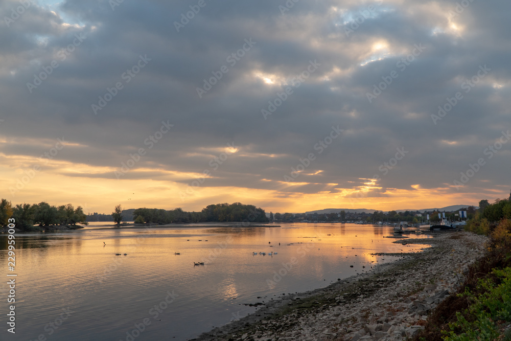 Sunrise in Oestrich Winkel, Germany