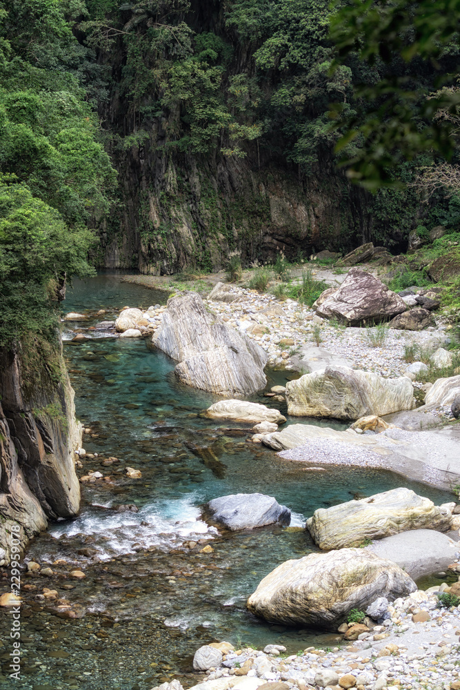 Shakadang trail and river Shakadang trail and river