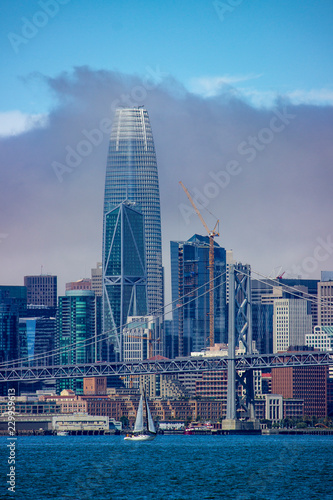 Photography View of San Francisco Skyline on a Foggy Day