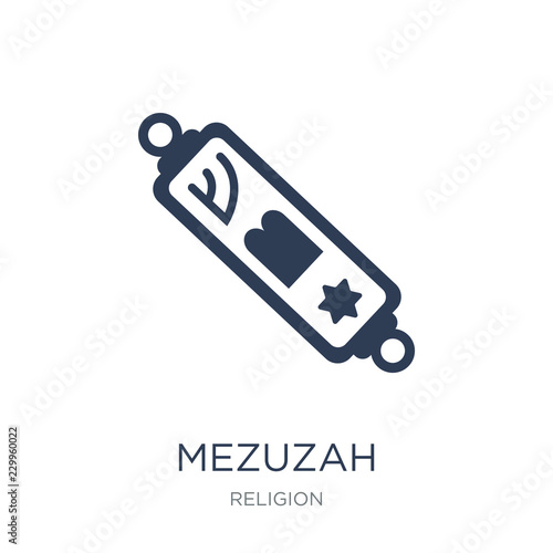 Mezuzah icon. Trendy flat vector Mezuzah icon on white background from Religion collection
