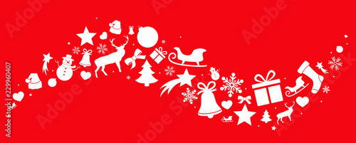 Christmas decorations border