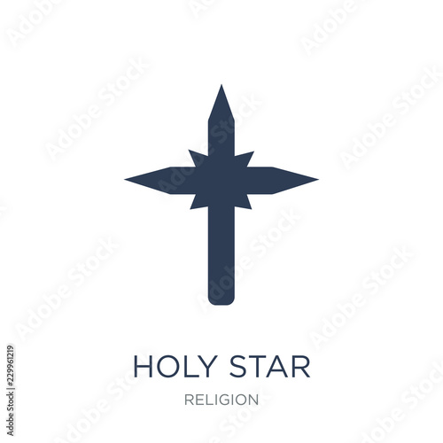 Holy star icon. Trendy flat vector Holy star icon on white background from Religion collection