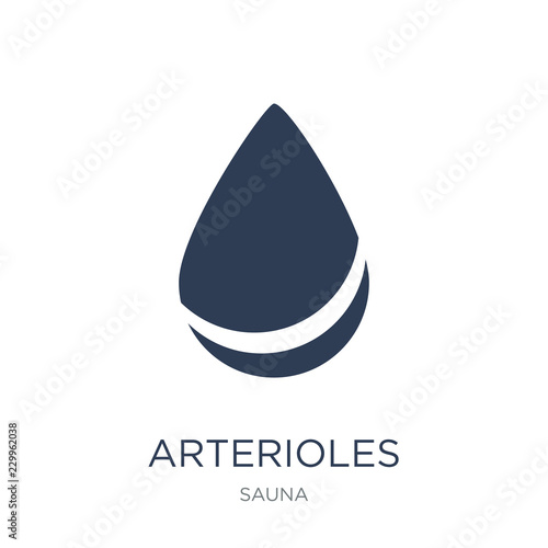 Arterioles icon. Trendy flat vector Arterioles icon on white background from sauna collection photo