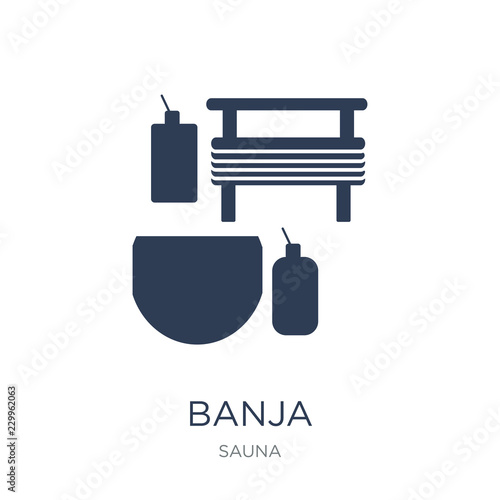 Banja icon. Trendy flat vector Banja icon on white background from sauna collection