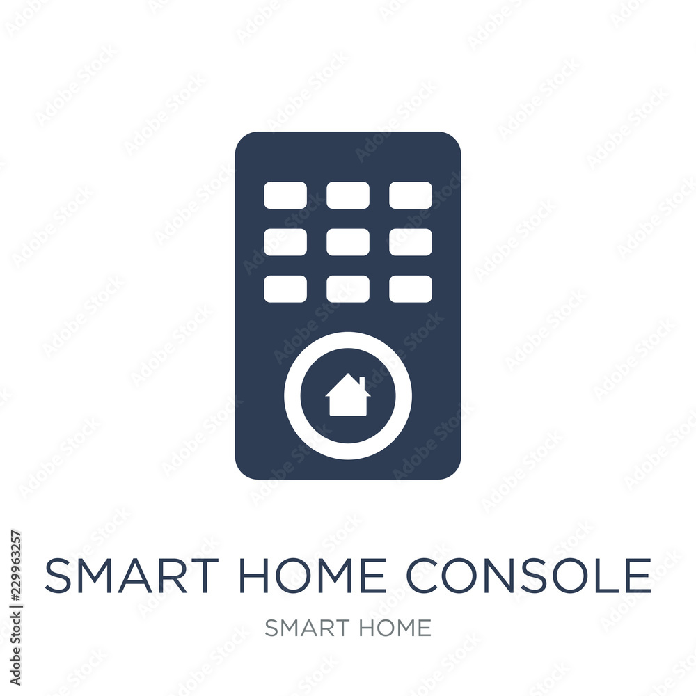 smart home Console icon. Trendy flat vector smart home Console icon on white background from smart home collection smart home Console icon. Trendy flat vector smart home Console icon on white background from smart home collection