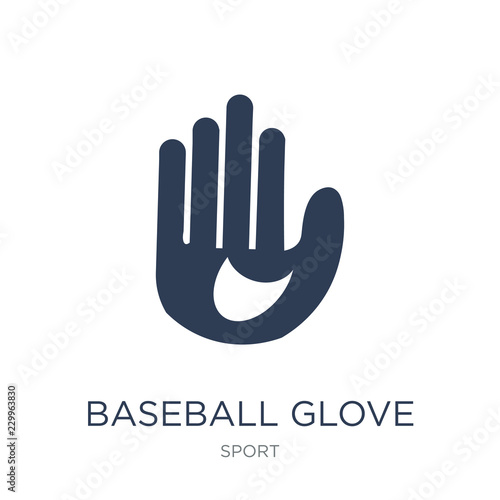 Baseball glove icon. Trendy flat vector Baseball glove icon on white background from sport collection