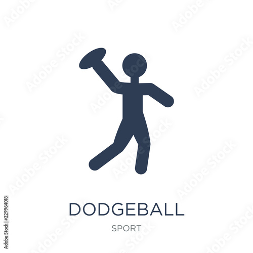 dodgeball icon. Trendy flat vector dodgeball icon on white background from sport collection