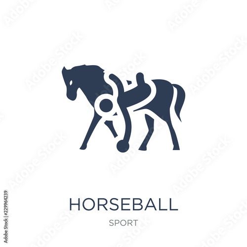 horseball icon. Trendy flat vector horseball icon on white background from sport collection photo