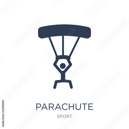 Parachute icon. Trendy flat vector Parachute icon on white background from sport collection