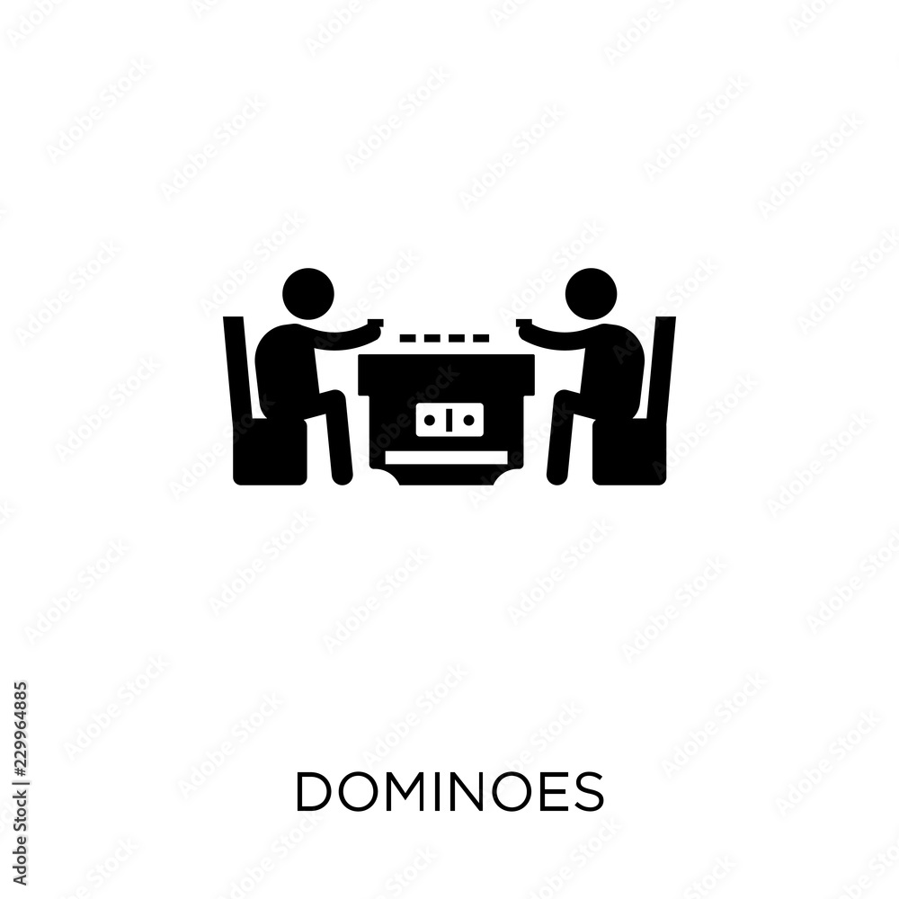 Dominoes icon. Dominoes symbol design from Activity and Hobbies collection. Dominoes icon. Dominoes symbol design from Activity and Hobbies collection.