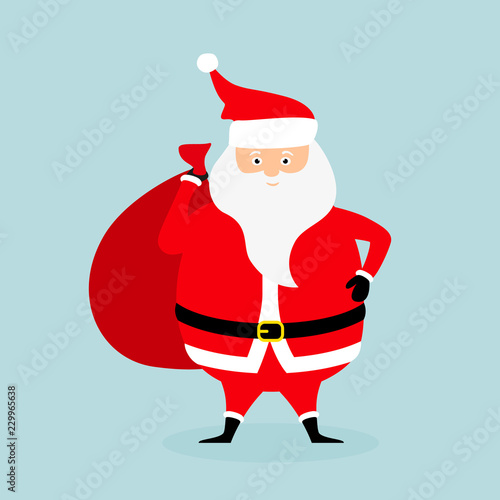Santa with a bag of gifts
