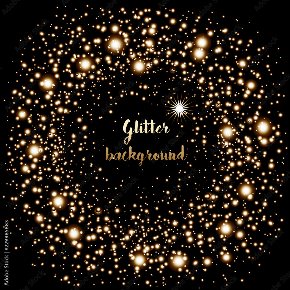 Glitter background with glowing lights Glitter background with glowing lights