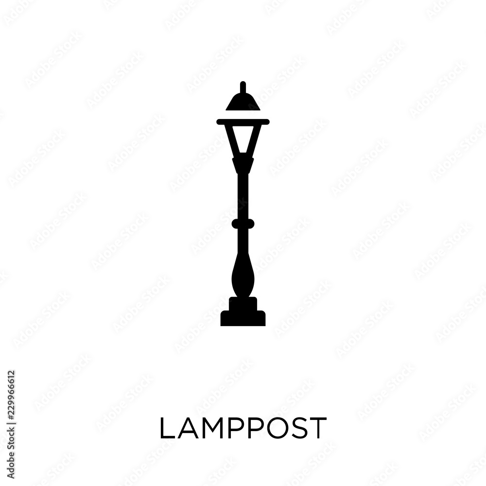 Lamppost icon. Lamppost symbol design from Agriculture, Farming and Gardening collection.