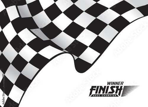 Chequered flag Background, Vector Illustation