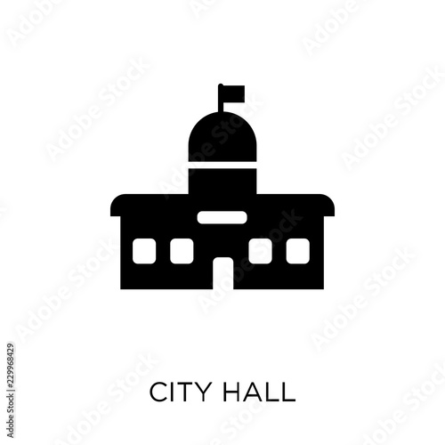 City hall icon. City hall symbol design from Architecture collection.