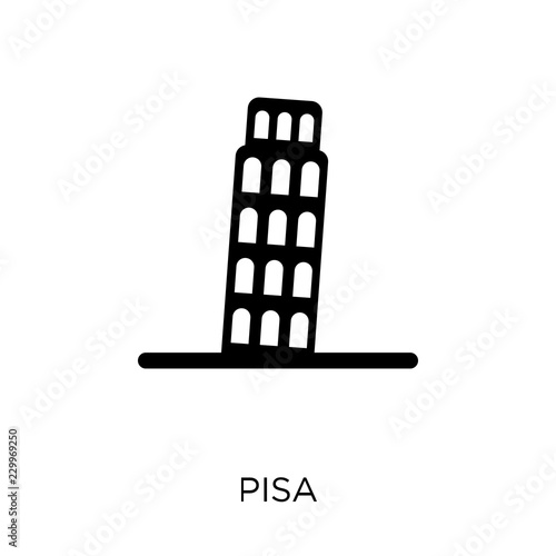 Pisa icon. Pisa symbol design from Architecture collection.