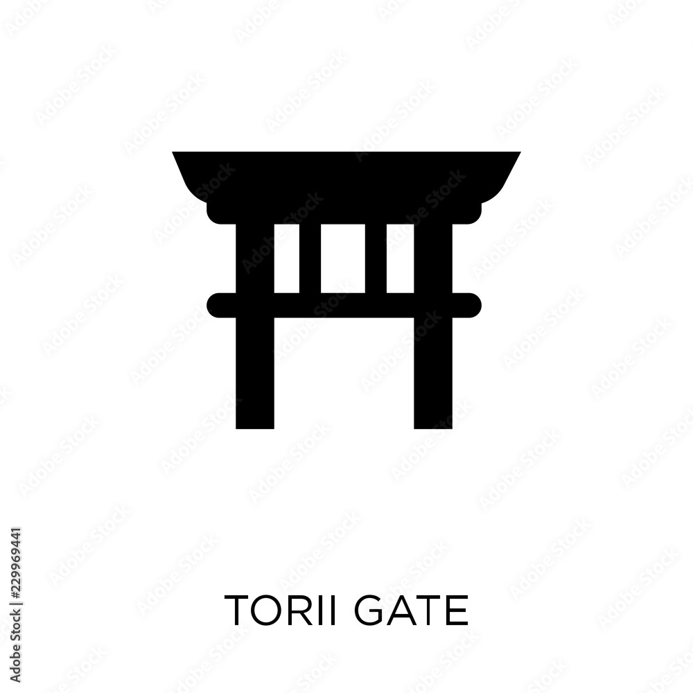 Torii gate icon. Torii gate symbol design from Architecture collection. Torii gate icon. Torii gate symbol design from Architecture collection.