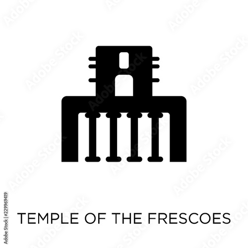 Temple of the frescoes icon. Temple of the frescoes symbol design from Architecture collection.