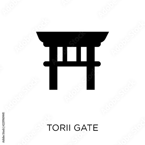 Torii gate icon. Torii gate symbol design from Architecture collection.