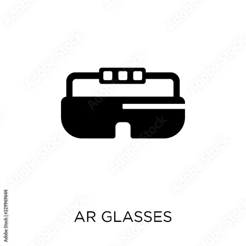 Ar glasses icon. Ar glasses symbol design from Artificial Intellegence collection. Simple element vector illustration. Can be used in web and mobile.