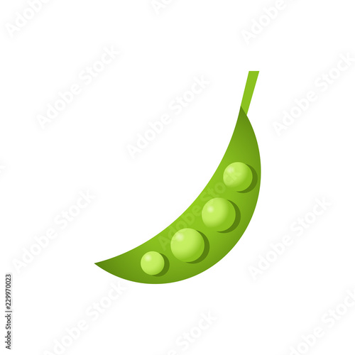 Peas flat vector icon