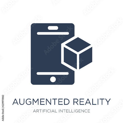 Augmented reality icon. Trendy flat vector Augmented reality ico