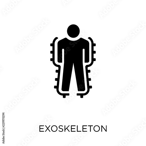 Exoskeleton icon. Exoskeleton symbol design from Future technology collection. Simple element vector illustration. Can be used in web and mobile.