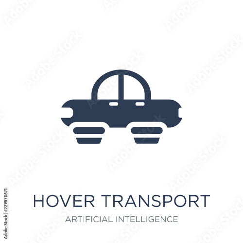 Hover transport icon. Trendy flat vector Hover transport icon on