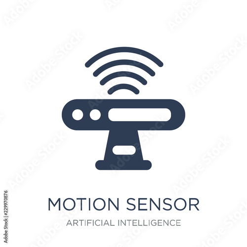 Motion sensor icon. Trendy flat vector Motion sensor icon on whi
