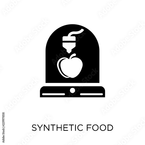 Synthetic food icon. Synthetic food symbol design from Artificial Intellegence collection. Simple element vector illustration. Can be used in web and mobile.