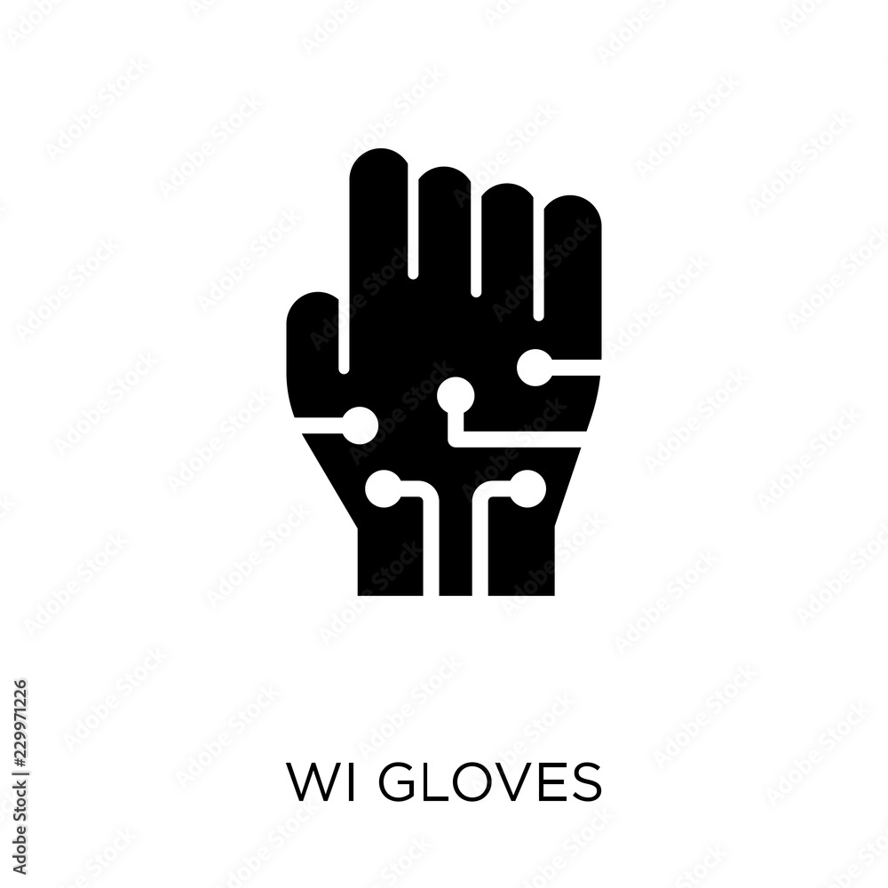 Wired gloves icon. Wired gloves symbol design from Future technology collection. Simple element vector illustration. Can be used in web and mobile. Wired gloves icon. Wired gloves symbol design from Future technology collection. Simple element vector illustration. Can be used in web and mobile.