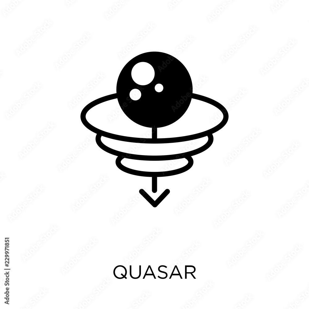 Quasar icon. Quasar symbol design from Astronomy collection. Simple