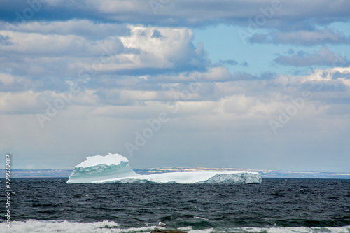 floating iceberg in the sea