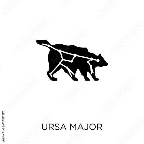 Ursa major icon. Ursa major symbol design from Astronomy collection. Simple element vector illustration. Can be used in web and mobile.