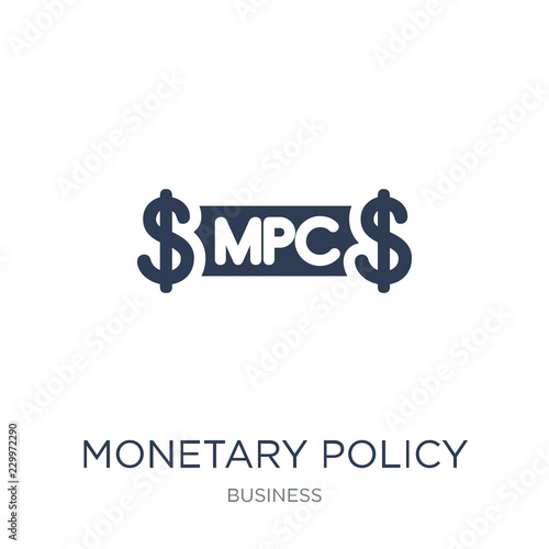 Monetary policy committee icon. Trendy flat vector Monetary policy committee icon on white background from Business collection